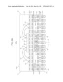 SEMICONDUCTOR DEVICES, PACKAGE SUBSTRATES, SEMICONDUCTOR PACKAGES, PACKAGE     STACK STRUCTURES, AND ELECTRONIC SYSTEMS HAVING FUNCTIONALLY ASYMMETRIC     CONDUCTIVE ELEMENTS diagram and image