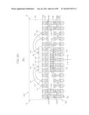 SEMICONDUCTOR DEVICES, PACKAGE SUBSTRATES, SEMICONDUCTOR PACKAGES, PACKAGE     STACK STRUCTURES, AND ELECTRONIC SYSTEMS HAVING FUNCTIONALLY ASYMMETRIC     CONDUCTIVE ELEMENTS diagram and image