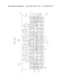 SEMICONDUCTOR DEVICES, PACKAGE SUBSTRATES, SEMICONDUCTOR PACKAGES, PACKAGE     STACK STRUCTURES, AND ELECTRONIC SYSTEMS HAVING FUNCTIONALLY ASYMMETRIC     CONDUCTIVE ELEMENTS diagram and image