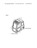 WIPER DEVICE, OPEN/CLOSE GUARD WITH WIPER DEVICE, AND CAB FOR CONSTRUCTION     MACHINE diagram and image