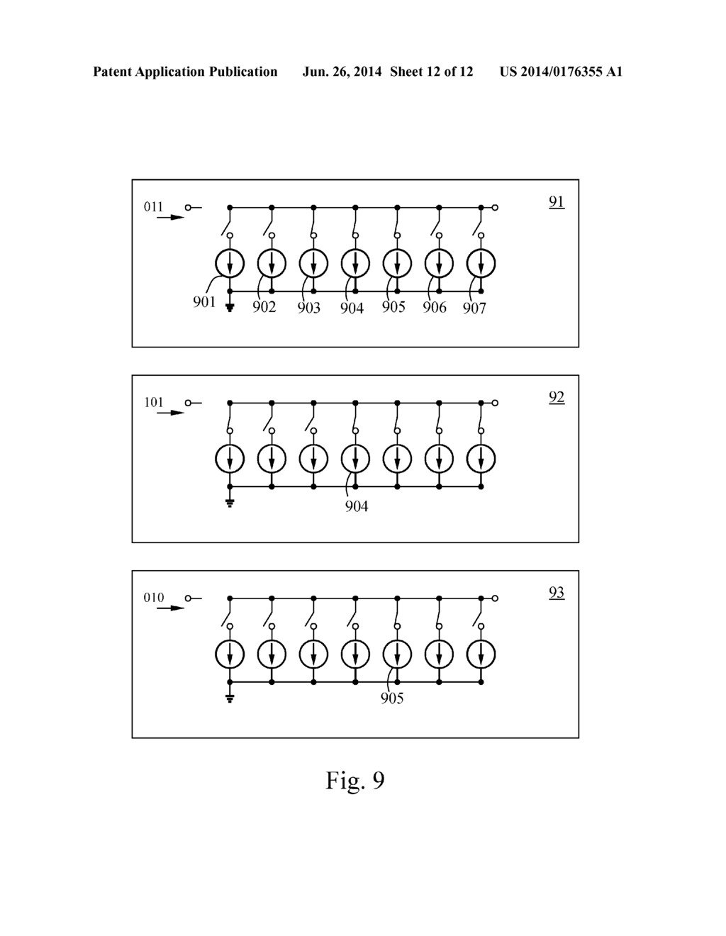 METHOD OF DYNAMIC ELEMENT MATCHING AND AN APPARATUS THEREOF - diagram, schematic, and image 13