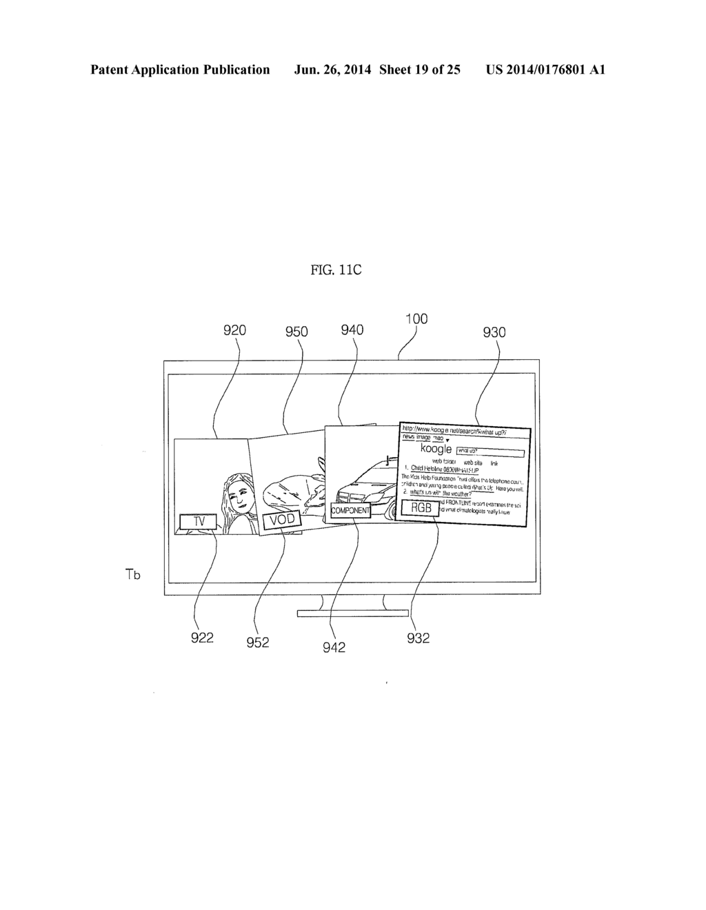 IMAGE DISPLAY APPARATUS HAVING A GRAPHICAL USER INTERFACE FOR A PLURALITY     OF INPUT PORTS AND METHOD FOR OPERATING THE SAME - diagram, schematic, and image 20