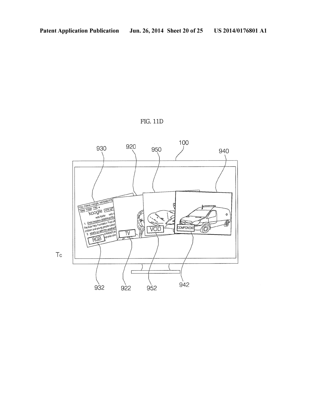 IMAGE DISPLAY APPARATUS HAVING A GRAPHICAL USER INTERFACE FOR A PLURALITY     OF INPUT PORTS AND METHOD FOR OPERATING THE SAME - diagram, schematic, and image 21