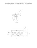 METHODS OF FORMING SERPENTINE THERMAL INTERFACE MATERIAL AND STRUCTURES     FORMED THEREBY diagram and image