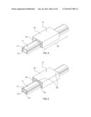 DEVICE HAVING RAIL AND BLOCK AND METHOD FOR MANUFACTURING THE SAME diagram and image