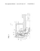 OPENING DEGREE REGULATING STRUCTURE FOR VARIABLE NOZZLE MECHANISM AND     VARIABLE DISPLACEMENT TURBOCHARGER diagram and image