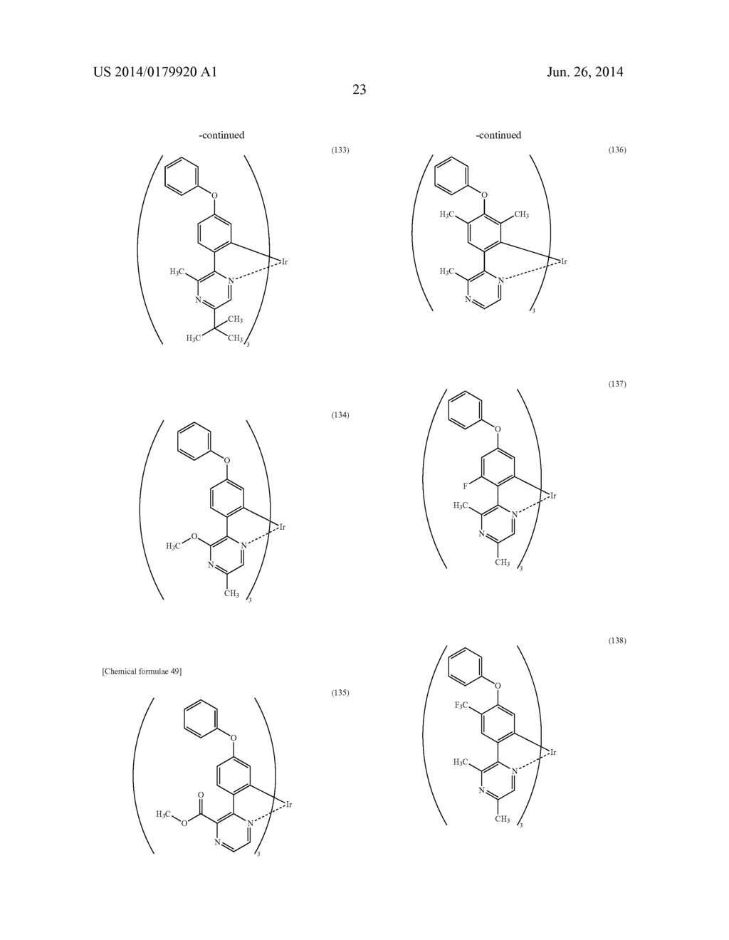 Organometallic Complex, and Light-Emitting Element and Display Device     Using the Organometallic Complex - diagram, schematic, and image 41