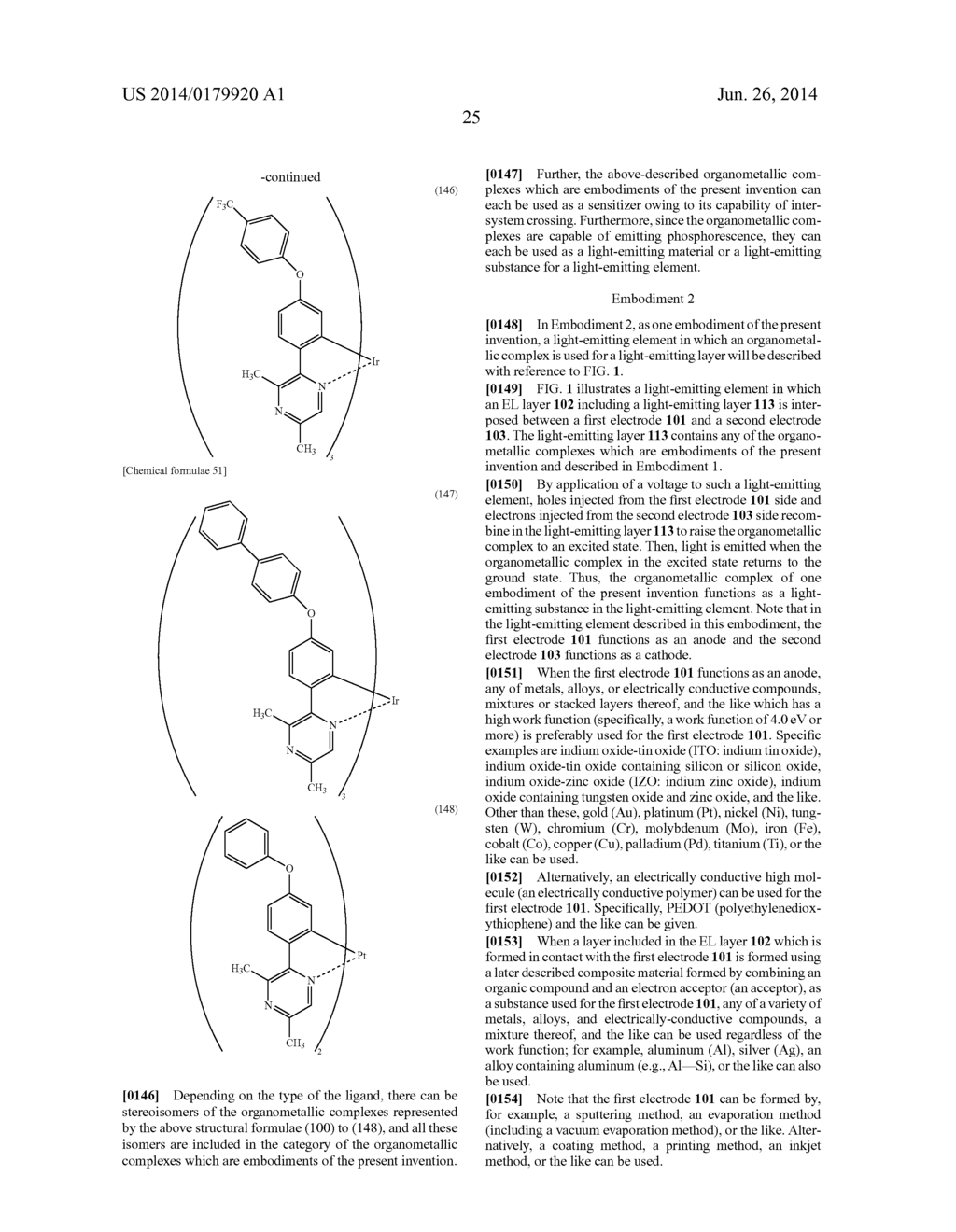 Organometallic Complex, and Light-Emitting Element and Display Device     Using the Organometallic Complex - diagram, schematic, and image 43