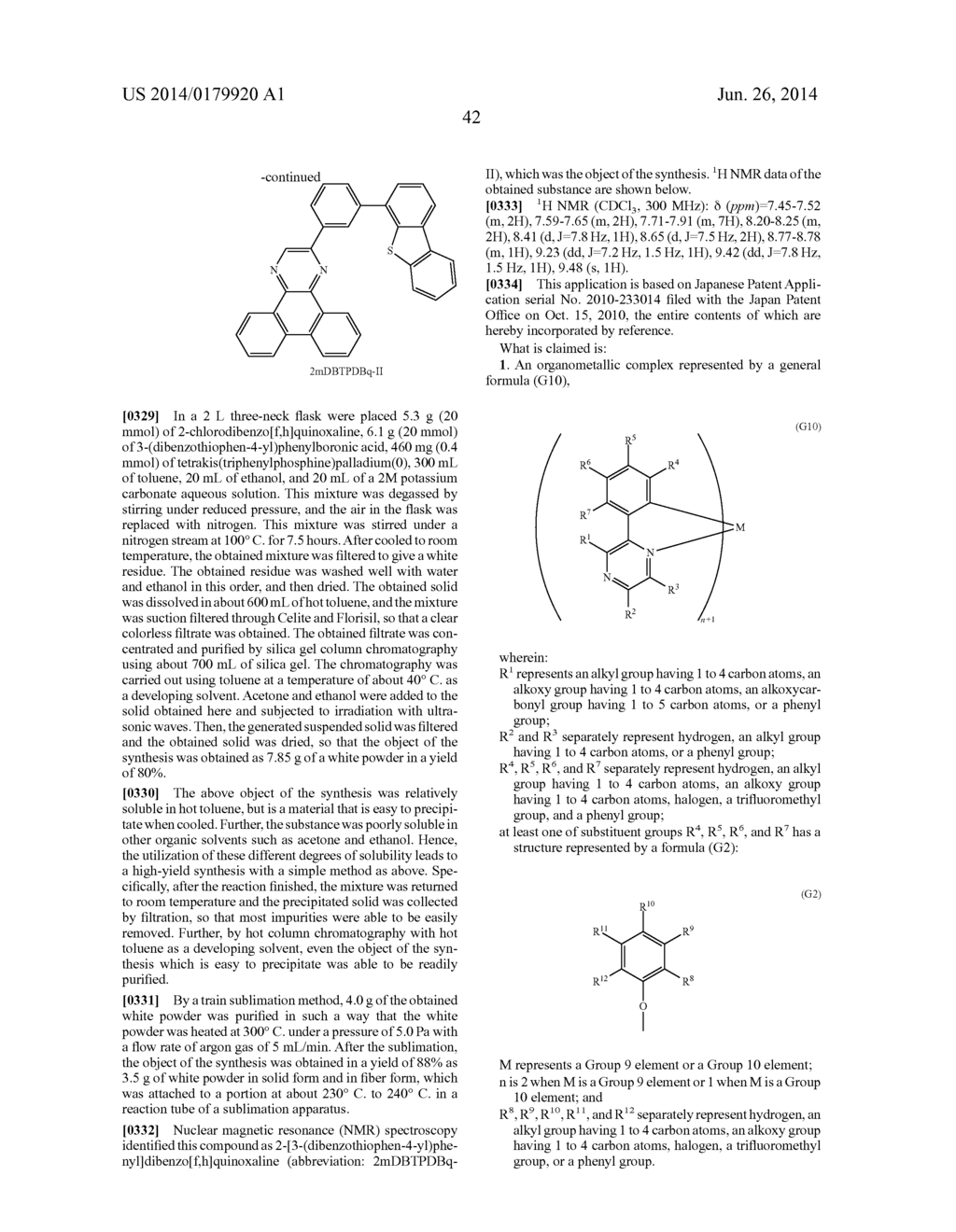 Organometallic Complex, and Light-Emitting Element and Display Device     Using the Organometallic Complex - diagram, schematic, and image 60