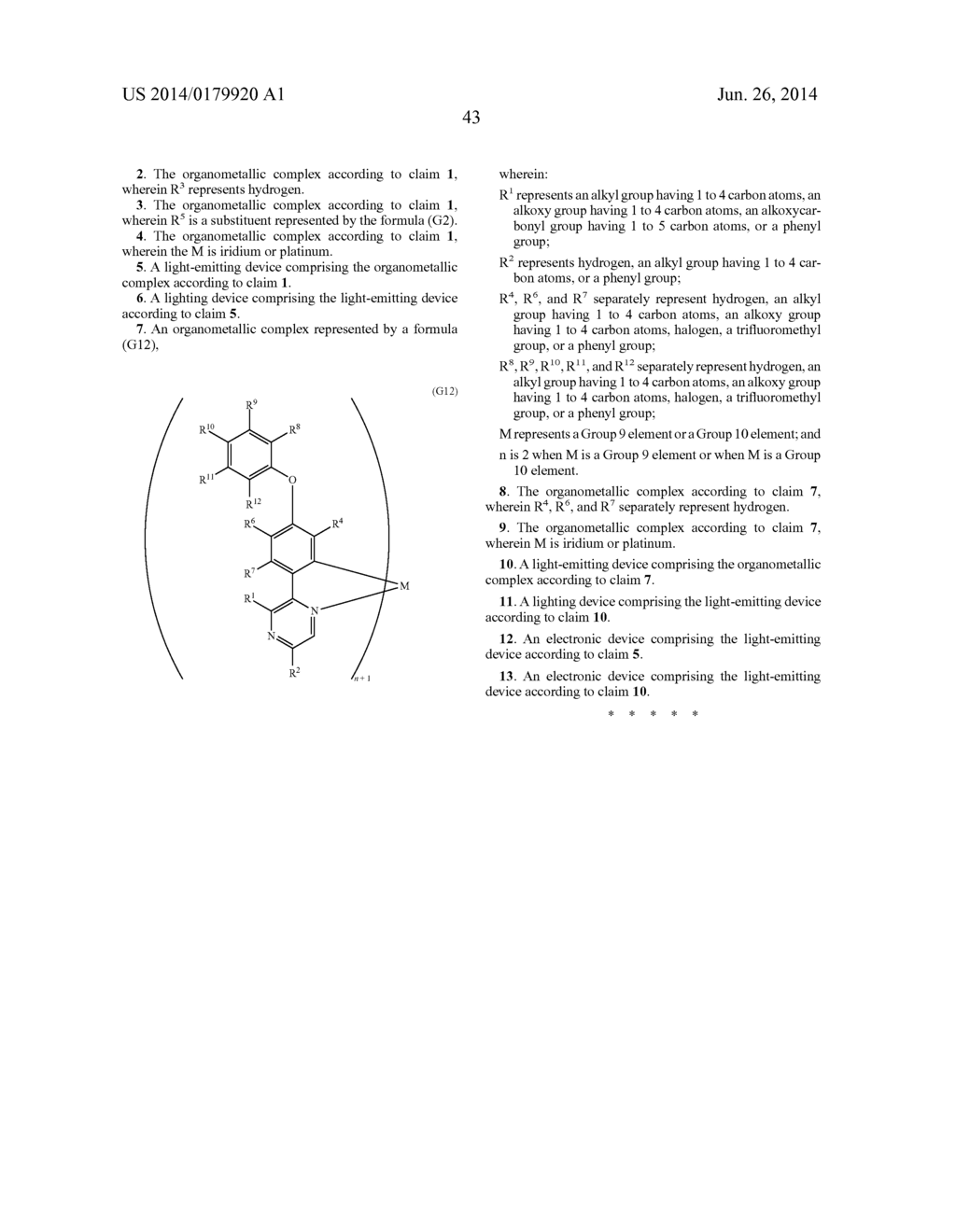 Organometallic Complex, and Light-Emitting Element and Display Device     Using the Organometallic Complex - diagram, schematic, and image 61