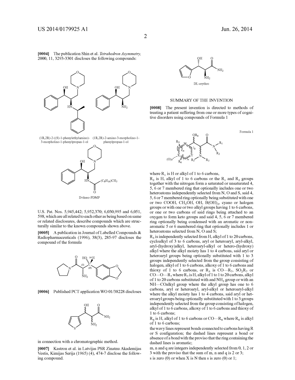 METHODS FOR TREATING COGNITIVE DISORDERS USING     3-ARYL-3-HYDROXY-2-AMINO-PROPIONIC ACID AMIDES,     3-HETEROARYL-3-HYDROXY-2-AMINO-PROPIONIC ACID AMIDES AND RELATED     COMPOUNDS - diagram, schematic, and image 03