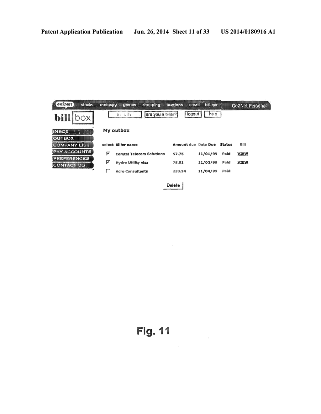 INTEGRATED SYSTEMS FOR ELECTRONIC BILL PRESENTMENT AND PAYMENT - diagram, schematic, and image 12