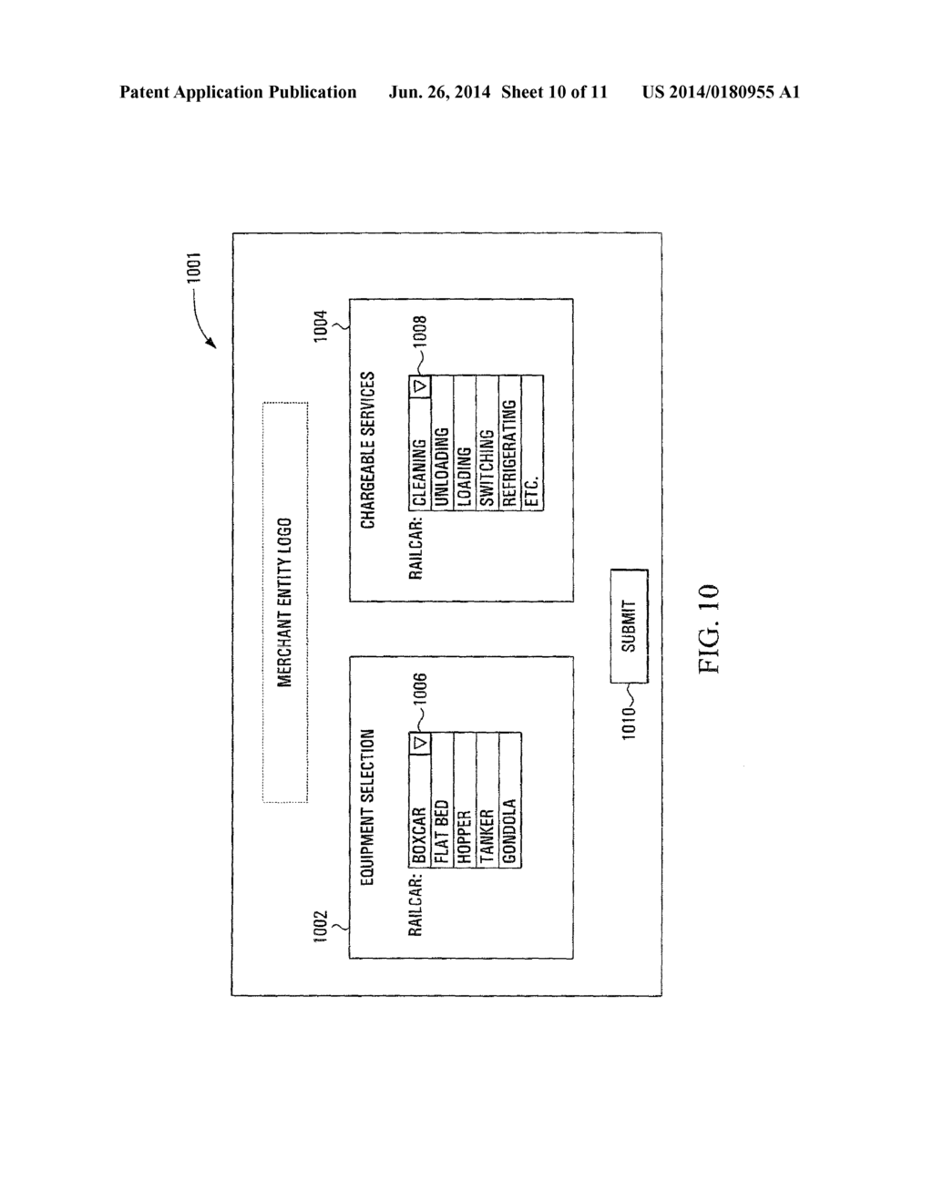 SYSTEM AND METHOD FOR PROVIDING A PRICE QUOTATION FOR A TRANSPORTATION     SERVICE PROVIDING EQUIPMENT SELECTION CAPABILITY - diagram, schematic, and image 11