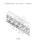 Sickle Cutter System with Blades Moving Across Wider Guard Fingers diagram and image