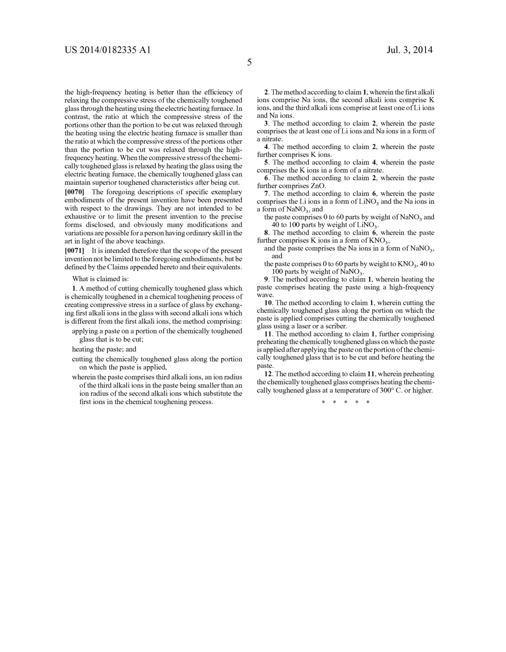 METHOD OF CUTTING CHEMICALLY TOUGHENED GLASS - diagram, schematic, and image 07