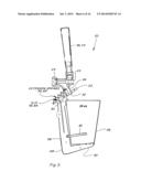 TILTER FOR HOLDING A CONTAINER IN A PROGRESSIVELY LESS TILTED ORIENTATION     WHILE RECEIVING A BEVERAGE FROM A DISPENSING SYSTEM diagram and image