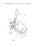 TILTER FOR HOLDING A CONTAINER IN A PROGRESSIVELY LESS TILTED ORIENTATION     WHILE RECEIVING A BEVERAGE FROM A DISPENSING SYSTEM diagram and image