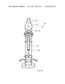 TILTER FOR HOLDING A CONTAINER IN A PROGRESSIVELY LESS TILTED ORIENTATION     WHILE RECEIVING A BEVERAGE FROM A DISPENSING SYSTEM diagram and image