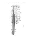 FIBER APPLICATION MACHINE INCLUDING FLEXIBLE FIBRE-CONVEYING TUBES     PROVIDED WITH FLEXIBLE BLADES diagram and image