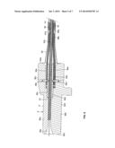 FIBER APPLICATION MACHINE INCLUDING FLEXIBLE FIBRE-CONVEYING TUBES     PROVIDED WITH FLEXIBLE BLADES diagram and image