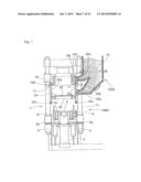 FLASKLESS MOLDING EQUIPMENT FOR MOLDING A MOLD diagram and image