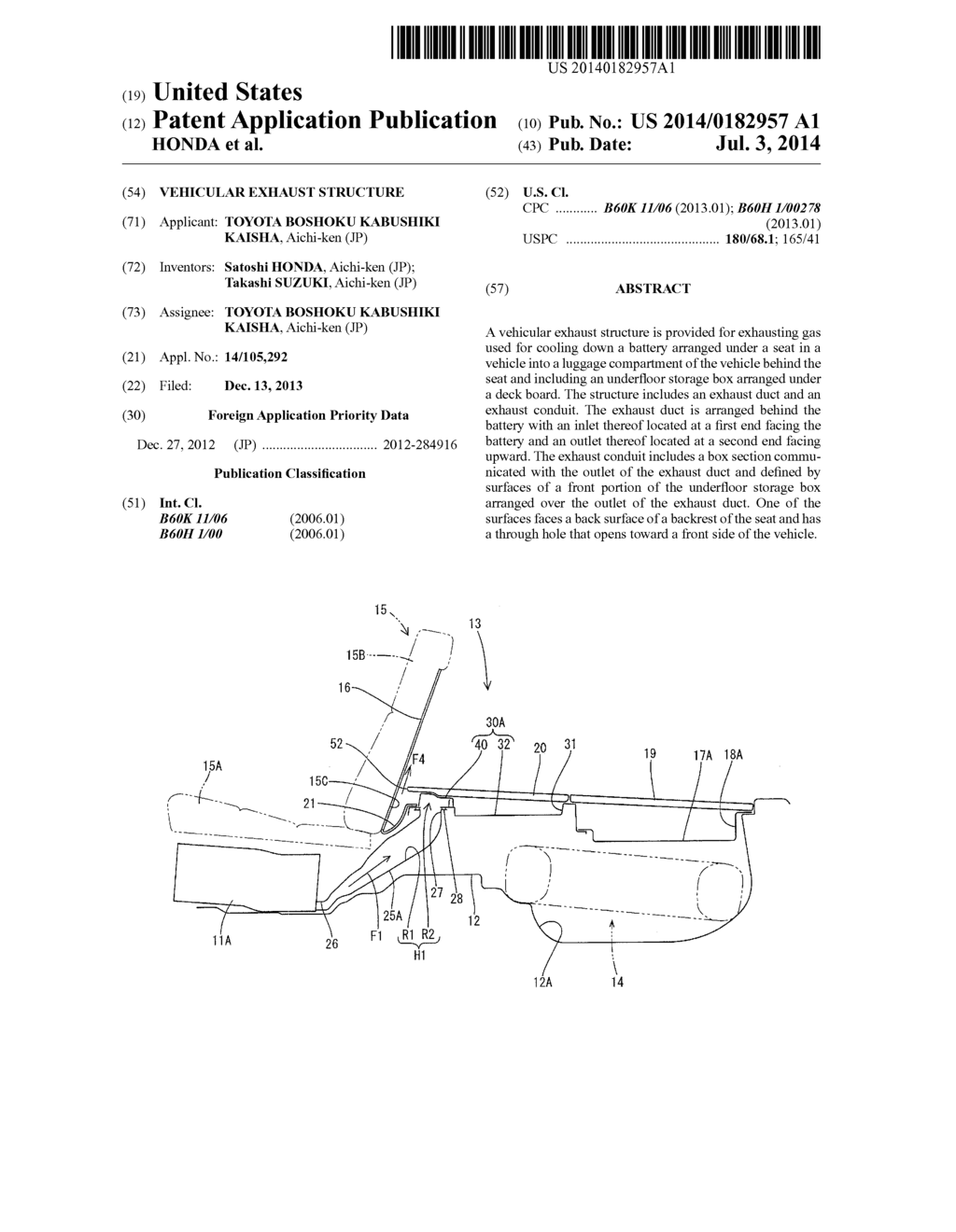 VEHICULAR EXHAUST STRUCTURE - diagram, schematic, and image 01