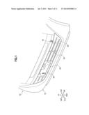 STRUCTURE FOR FRONT PORTION OF VEHICLE AND METHOD FOR MANUFACTURING     VEHICLE diagram and image