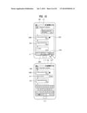 MOBILE TERMINAL, MESSAGE TRANSCEIVING SERVER AND CONTROLLING METHOD     THEREOF diagram and image