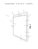 ELECTRONIC DEVICE HAVING BASE IN THE FORM OF AN OUTER SUPPORT FRAME diagram and image