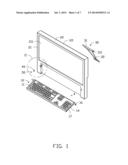 ELECTRONIC DEVICE WITH INTEGRAL KEYBOARD diagram and image