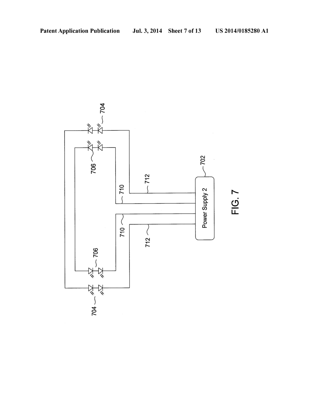 WARNING LIGHTING SYSTEM USING LED BEACON ARRAYS WITH A SINGLE MASTER POWER     SUPPLY - diagram, schematic, and image 08