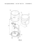 STRUCTURE OF SPEED-CONTROLLABLE STIRRING CONTAINER diagram and image