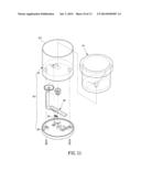 STRUCTURE OF SPEED-CONTROLLABLE STIRRING CONTAINER diagram and image