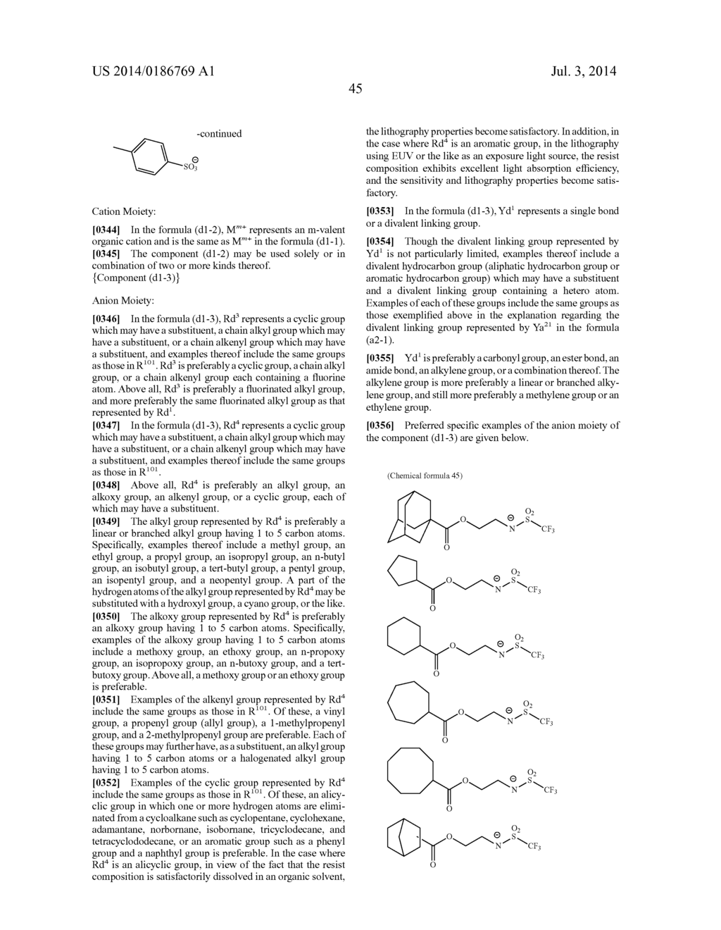 RESIST COMPOSITION, METHOD FOR FORMING RESIST PATTERN, AND HIGH-MOLECULAR     WEIGHT COMPOUND - diagram, schematic, and image 46