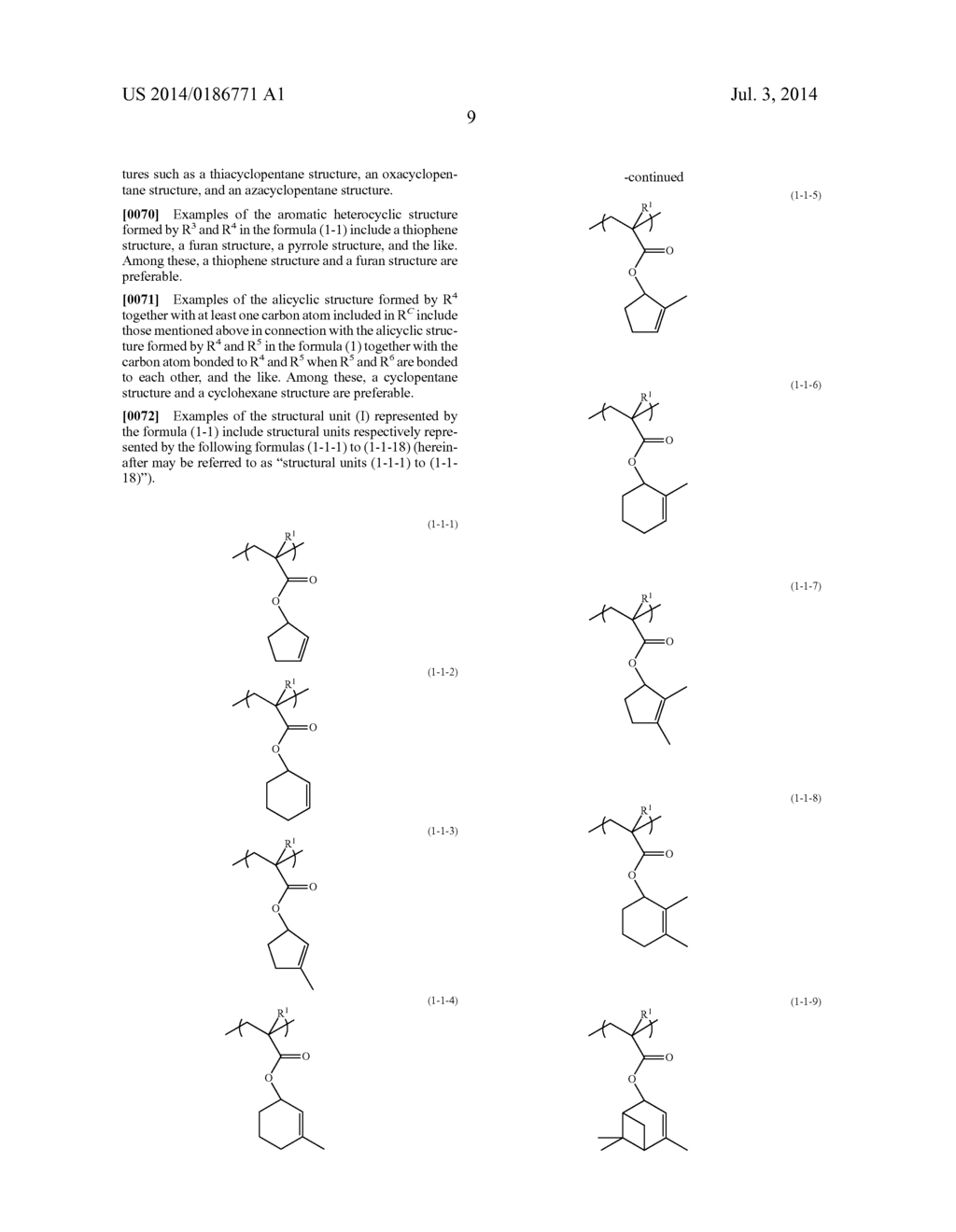 RADIATION-SENSITIVE RESIN COMPOSITION, POLYMER, COMPOUND, AND METHOD FOR     PRODUCING COMPOUND - diagram, schematic, and image 10