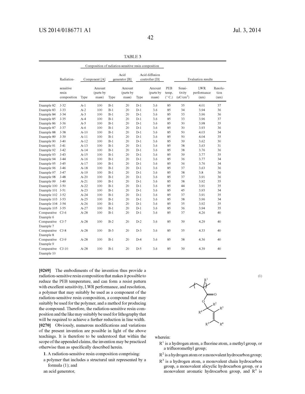 RADIATION-SENSITIVE RESIN COMPOSITION, POLYMER, COMPOUND, AND METHOD FOR     PRODUCING COMPOUND - diagram, schematic, and image 43