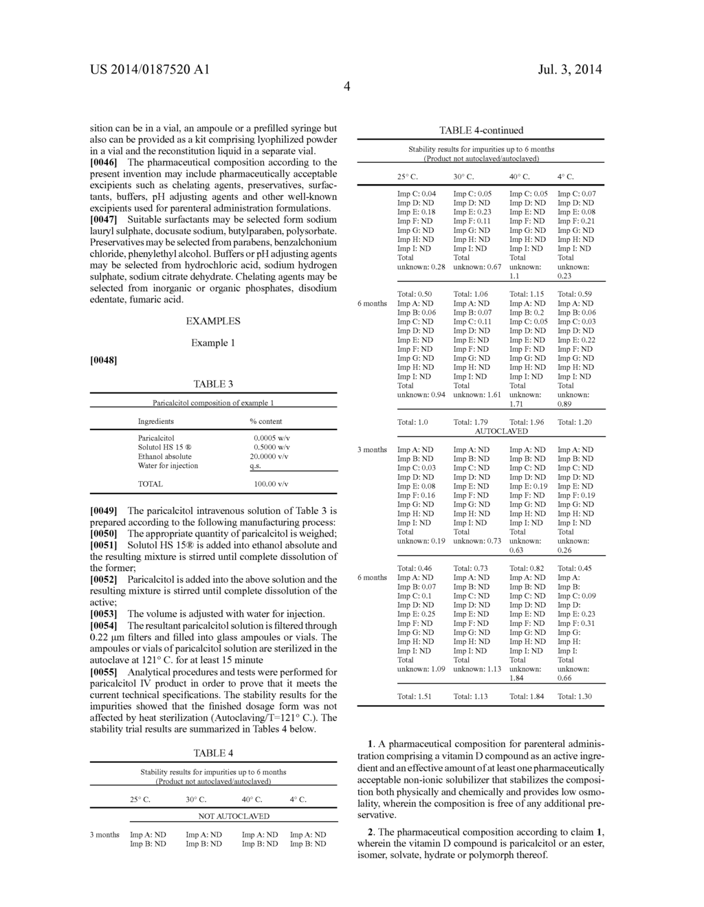 STABLE INJECTABLE PHARMACEUTICAL COMPOSITION OF VITAMIN D RECEPTOR AGONIST     AND PROCESS FOR PREPARATION THEREOF - diagram, schematic, and image 06