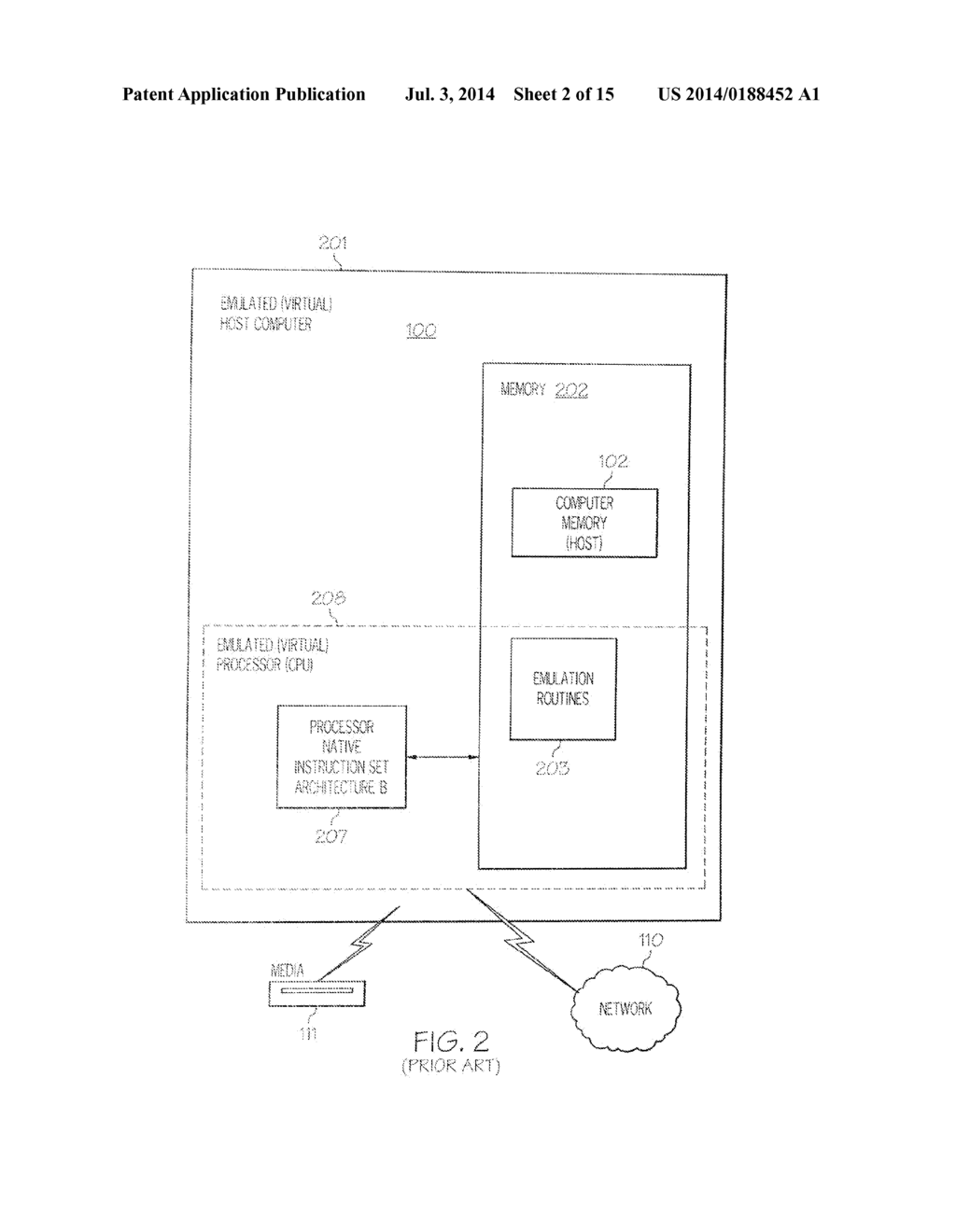 Emulation of a Dynamic Address Translation With Change Record Override on     a Machine of Another Architecture - diagram, schematic, and image 03