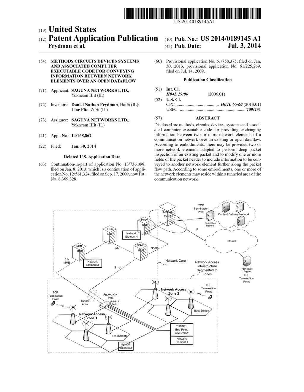 METHODS CIRCUITS DEVICES SYSTEMS AND ASSOCIATED COMPUTER EXECUTABLE CODE     FOR CONVEYING INFORMATION BETWEEN NETWORK ELEMENTS OVER AN OPEN DATAFLOW - diagram, schematic, and image 01