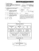 METHOD AND SYSTEM FOR UNLOCKING A TOUCHSCREEN OF AN ELECTRONIC DEVICE diagram and image