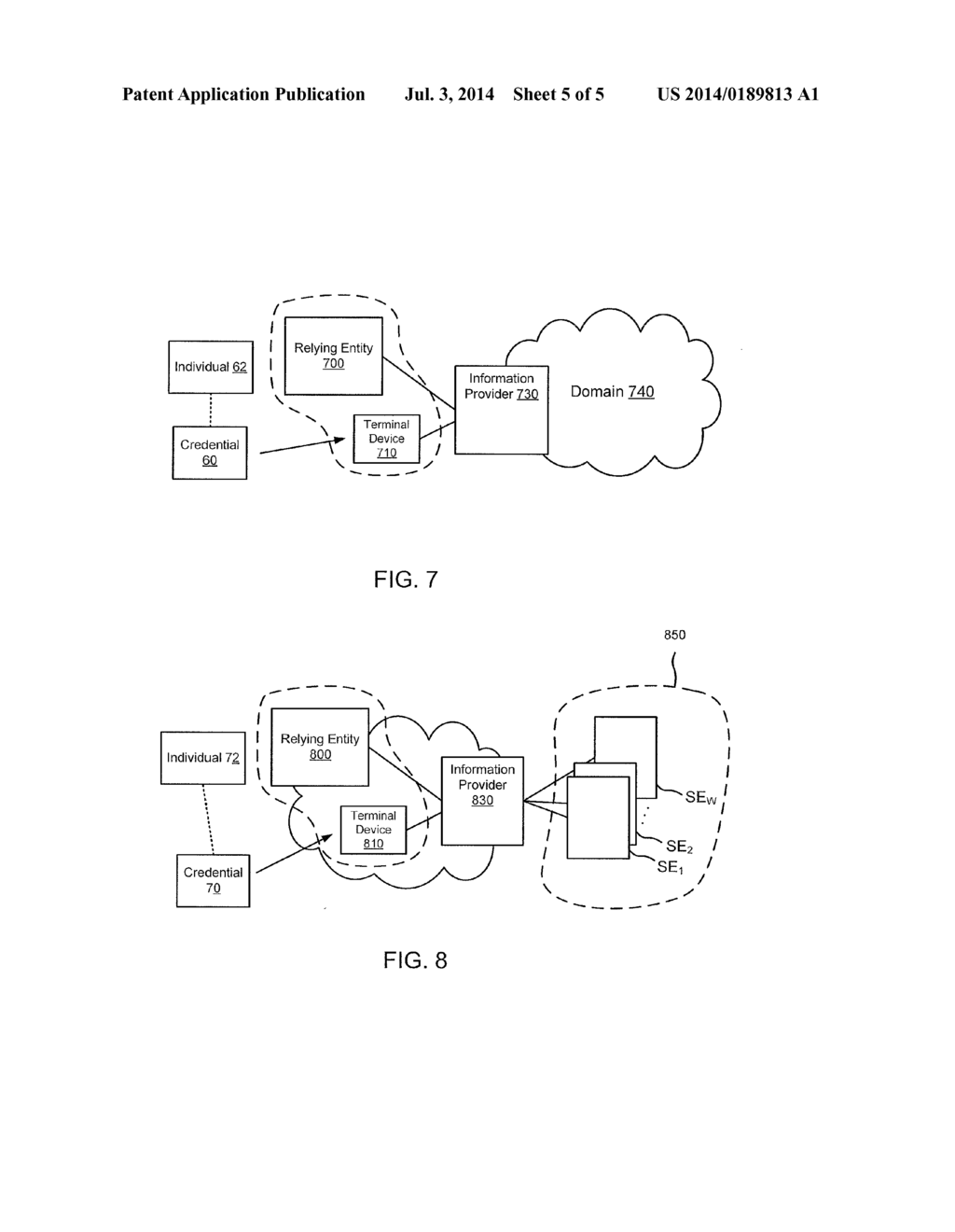 METHODS AND APPARATUS FOR TRANSACTING WITH MULTIPLE DOMAINS BASED ON A     CREDENTIAL - diagram, schematic, and image 06