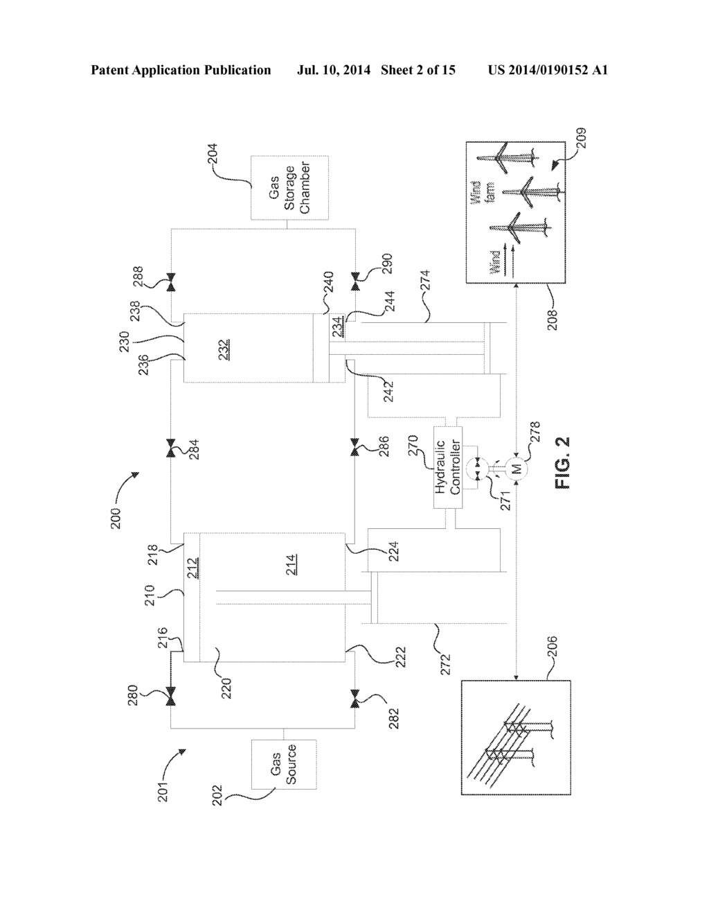 SYSTEMS AND METHODS FOR COMPRESSING AND/OR EXPANDING A GAS UTILIZING A     BI-DIRECTIONAL PISTON AND HYDRAULIC ACTUATOR - diagram, schematic, and image 03