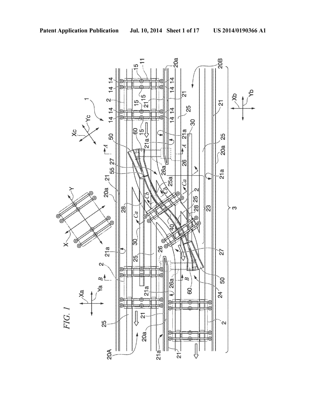 VEHICLE PICK-UP AND DELIVERY DEVICE AND TRACK-BASED TRANSPORTATION SYSTEM     PROVIDED THEREWITH - diagram, schematic, and image 02