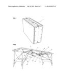 Folding Table, Portable, in particular massage table diagram and image