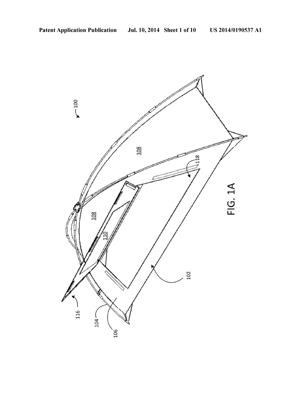 Portable Infrared Heating Field Tent - diagram, schematic, and image 02