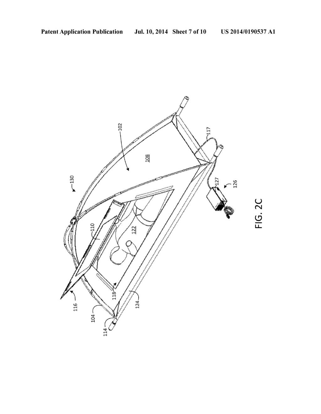 Portable Infrared Heating Field Tent - diagram, schematic, and image 08