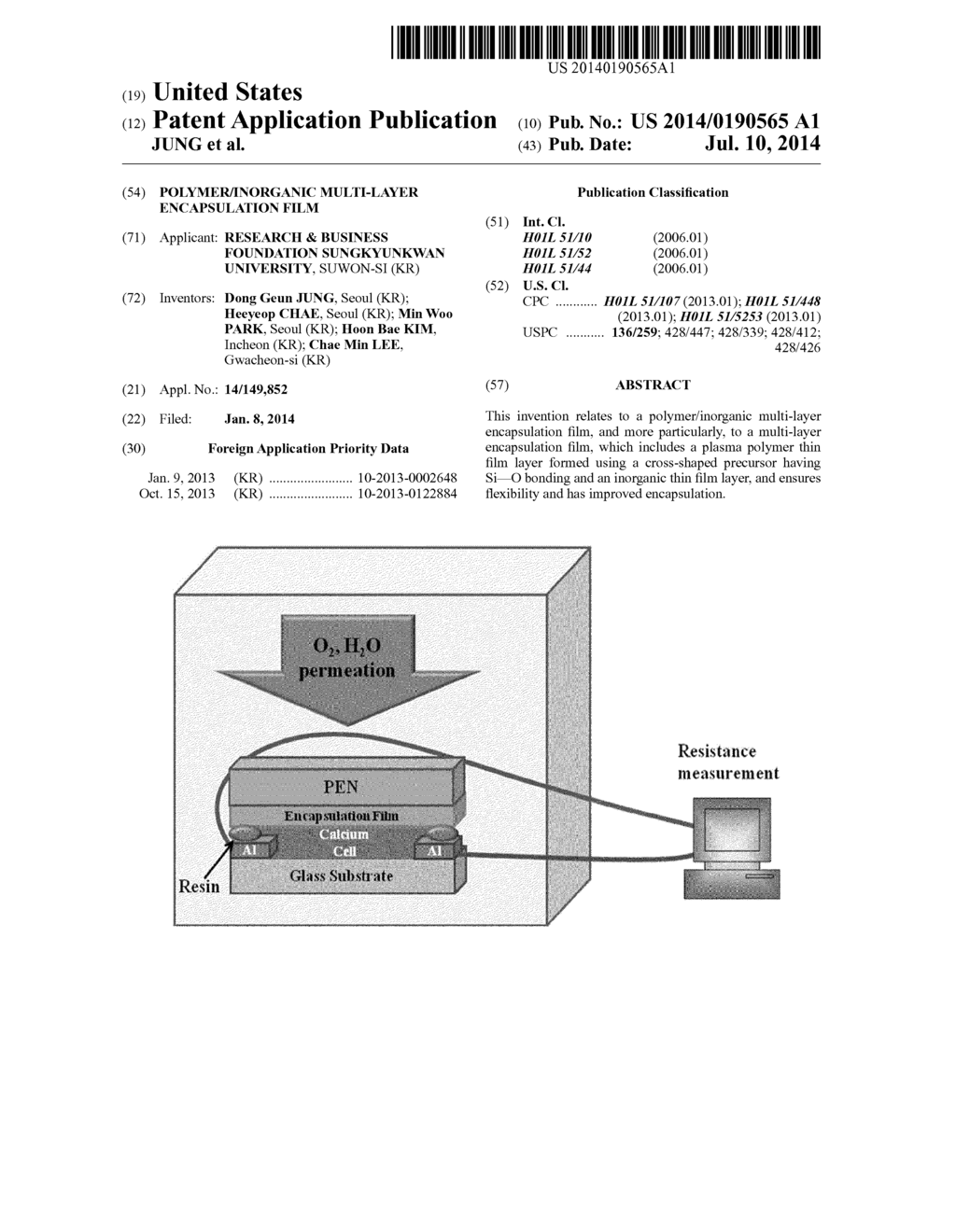 POLYMER/INORGANIC MULTI-LAYER ENCAPSULATION FILM - diagram, schematic, and image 01