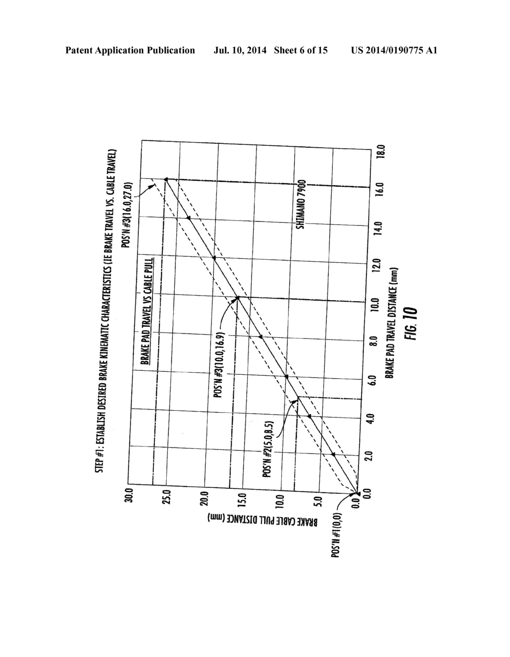 BRAKE HAVING CUSTOM KINEMATICS AND WIDE RANGE ADJUSTABILITY FOR WIDE AND     NARROW RIMS - diagram, schematic, and image 07