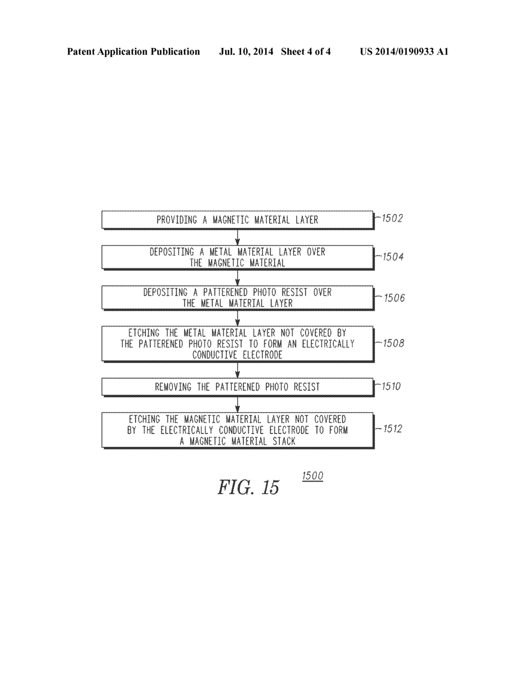 METHOD OF MANUFACTURING A MAGNETORESISTIVE DEVICE - diagram, schematic, and image 05