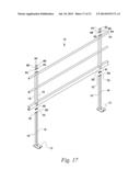 METAL SAFETY RAIL FOR OPEN FLOORS OF A BUILDING UNDER CONSTRUCTION diagram and image
